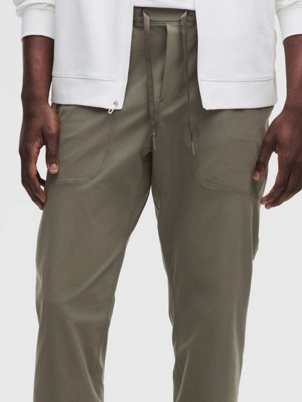 <New W/ Tags Men's Lululemon ABC Army Green Light Weight Athletic Joggers Size M